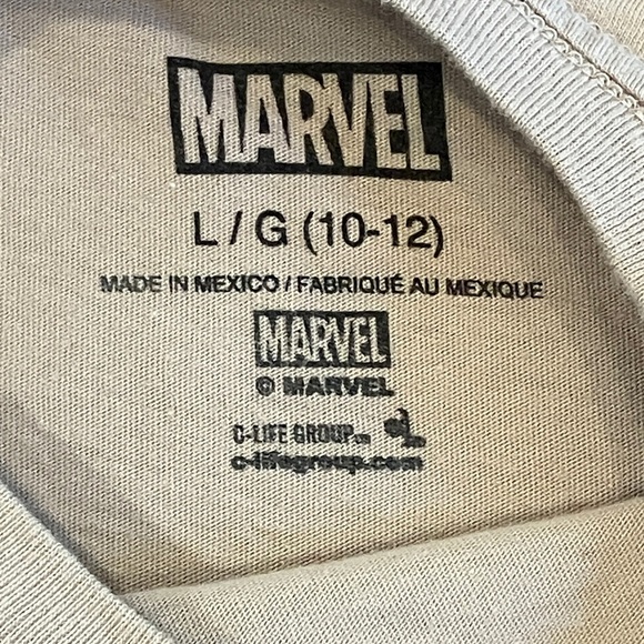 Marvel boys size large 10-12 years Beige Spiderman long sleeve t-Shirt - Picture 2 of 11